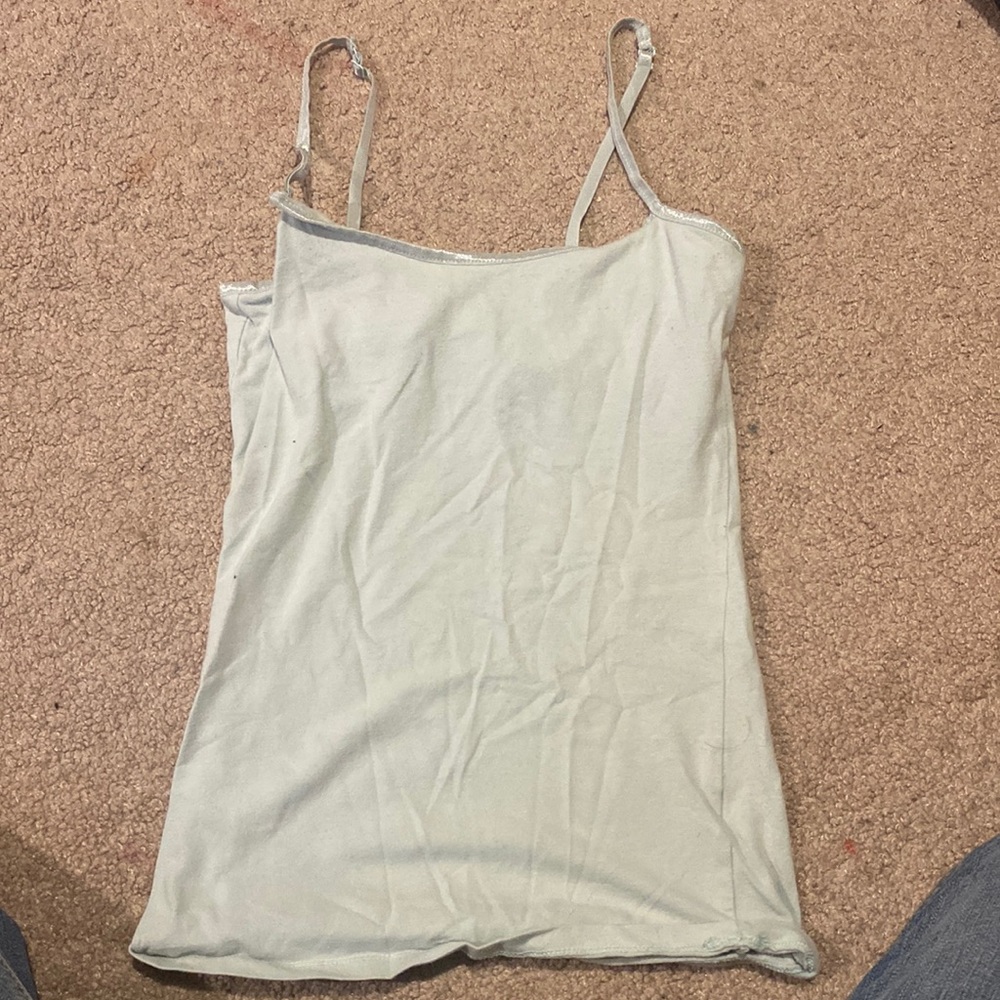 Light Sea Foam colored spaghetti strap tank 🌊🍵